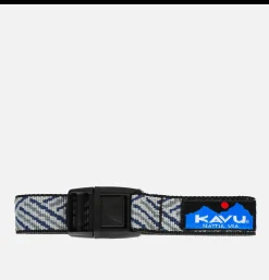 KAVU Burly Belt Navy Roughcut< Ceintures