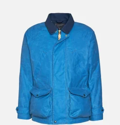MANIFATTURA CECCARELLI Caban Wax Mid Blue< Blousons & Manteaux