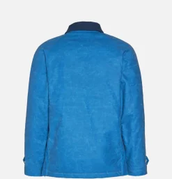 MANIFATTURA CECCARELLI Caban Wax Mid Blue< Blousons & Manteaux