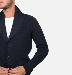 NITTO KNITWEAR Cardigan Vasken Navy< Pulls & Cardigans