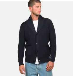 NITTO KNITWEAR Cardigan Vasken Navy< Pulls & Cardigans