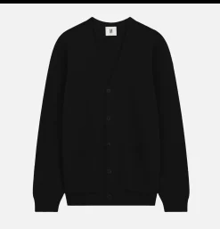NITTO KNITWEAR Cardigan Youri Merino Black< Pulls & Cardigans
