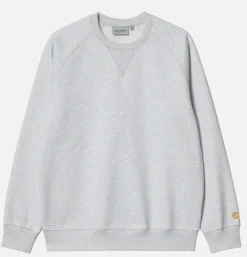 CARHARTT WIP Chase Sweat Ash Heather< Sweats & Polaires