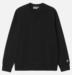 CARHARTT WIP Chase Sweat Black Gold< Sweats & Polaires