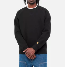 CARHARTT WIP Chase Sweat Black Gold< Sweats & Polaires