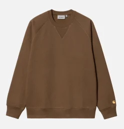 CARHARTT WIP Chase Sweat Chocolate Gold< Sweats & Polaires