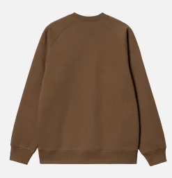 CARHARTT WIP Chase Sweat Chocolate Gold< Sweats & Polaires