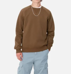 CARHARTT WIP Chase Sweat Chocolate Gold< Sweats & Polaires