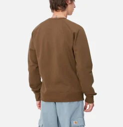 CARHARTT WIP Chase Sweat Chocolate Gold< Sweats & Polaires