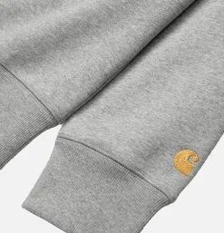 CARHARTT WIP Chase Sweat Grey Heather Gold< Sweats & Polaires
