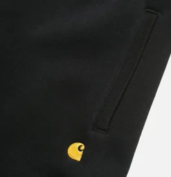 CARHARTT WIP Chase Sweat Pant Black< Pantalons