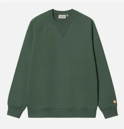 CARHARTT WIP Chase Sweat Sycamore Tree< Sweats & Polaires