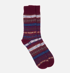 BARBOUR Chaussettes Boyd Burgundy<Femme Autres|Chaussettes