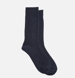 ROTOTO Chaussettes Cotton Wool Navy<Homme Chaussettes