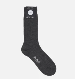 PANTHERELLA Chaussettes Packington Merino Grey<Homme Chaussettes