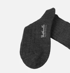 PANTHERELLA Chaussettes Packington Merino Grey<Homme Chaussettes