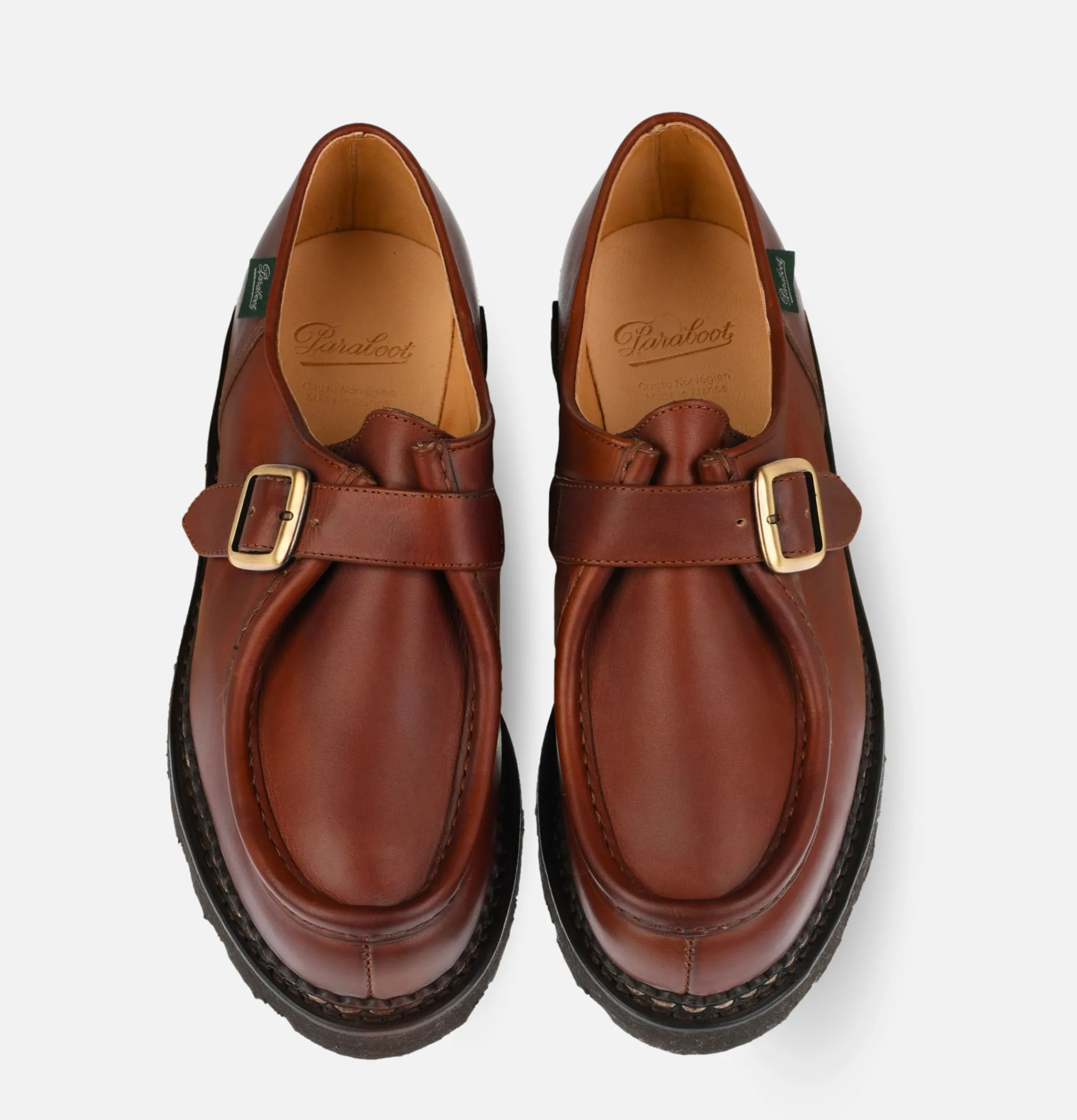 PARABOOT Chaussures Michael Bride Lis Marron<Homme Chaussures