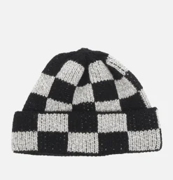 FOUND FEATHER Checker Beanie Black< Gants • Bonnets • Echarpes