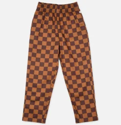 COOKMAN Chef Pant Checker Brown< Work Pants
