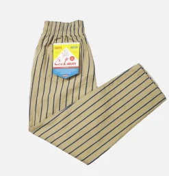 COOKMAN Chef Pant Stripe Beige Blue< Work Pants