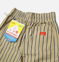 COOKMAN Chef Pant Stripe Beige Blue< Work Pants