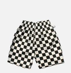 COOKMAN Chef Short Checker Black< Shorts