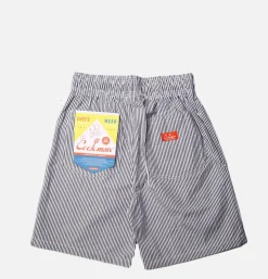 COOKMAN Chef Short Seersucker Navy< Shorts