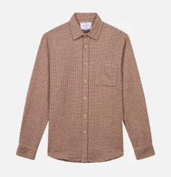 PORTUGUESE FLANNEL Chemise Abstract Brown< Chemises