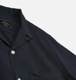 PORTUGUESE FLANNEL Chemise Atlantico Camp Navy< Chemises