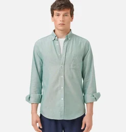 PORTUGUESE FLANNEL Chemise Belavista Green< Chemises