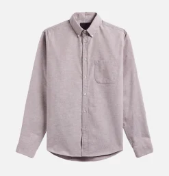 PORTUGUESE FLANNEL Chemise Brushed Oxford Bordeaux< Chemises