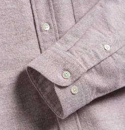 PORTUGUESE FLANNEL Chemise Brushed Oxford Bordeaux< Chemises