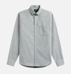 PORTUGUESE FLANNEL Chemise Brushed Oxford Green< Chemises