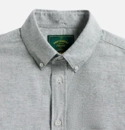 PORTUGUESE FLANNEL Chemise Brushed Oxford Green< Chemises
