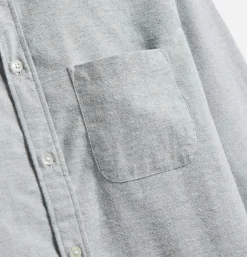 PORTUGUESE FLANNEL Chemise Brushed Oxford Green< Chemises