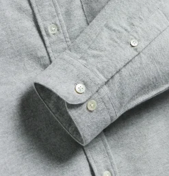 PORTUGUESE FLANNEL Chemise Brushed Oxford Green< Chemises