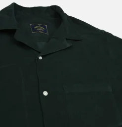 PORTUGUESE FLANNEL Chemise Cord Camp Collar Green< Chemises