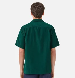 PORTUGUESE FLANNEL Chemise Cord Camp Collar Green< Chemises