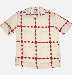 PORTUGUESE FLANNEL Chemise Diamonds Ecru< Chemises