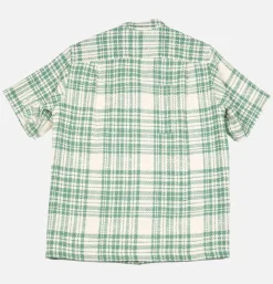 PORTUGUESE FLANNEL Chemise Garden Plaid Shirt Green< Chemises