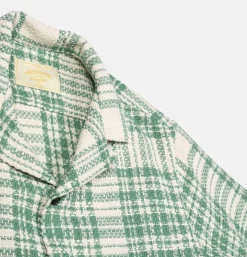 PORTUGUESE FLANNEL Chemise Garden Plaid Shirt Green< Chemises