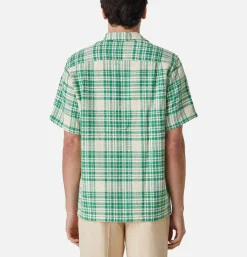 PORTUGUESE FLANNEL Chemise Garden Plaid Shirt Green< Chemises
