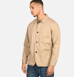 PORTUGUESE FLANNEL Chemise Labura Sand< Vestes