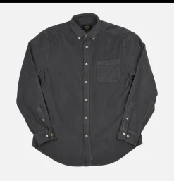PORTUGUESE FLANNEL Chemise Lobo Anthracite< Chemises