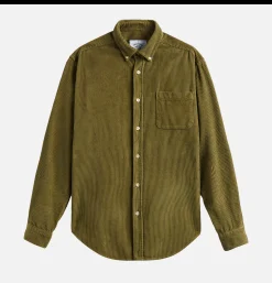 PORTUGUESE FLANNEL Chemise Lobo Olive< Chemises