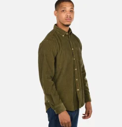 PORTUGUESE FLANNEL Chemise Lobo Olive< Chemises