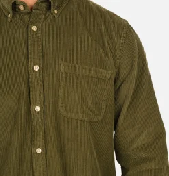 PORTUGUESE FLANNEL Chemise Lobo Olive< Chemises