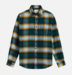 PORTUGUESE FLANNEL Chemise Lousa Green< Chemises