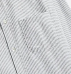 PORTUGUESE FLANNEL Chemise Oxford Stripe Green< Chemises