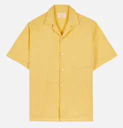 PORTUGUESE FLANNEL Chemise Pique Yellow< Chemises